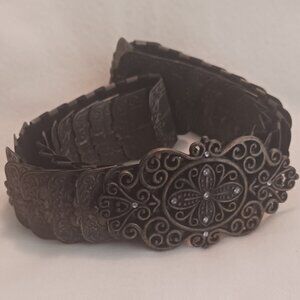 Copper Toned Metal Flexible Belt